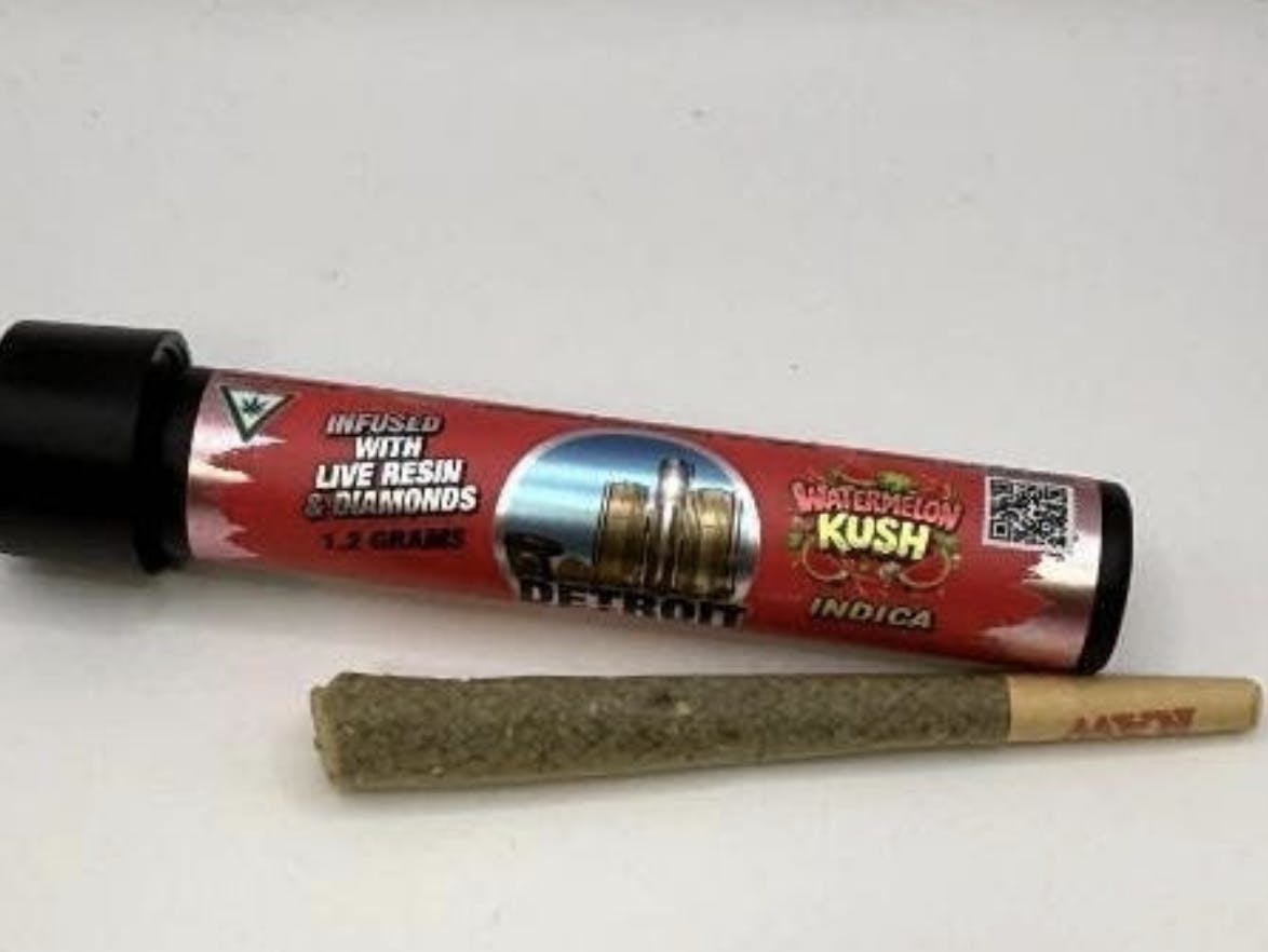 Detroit Dope | Watermelon Kush | Infused Joint | 1.2g