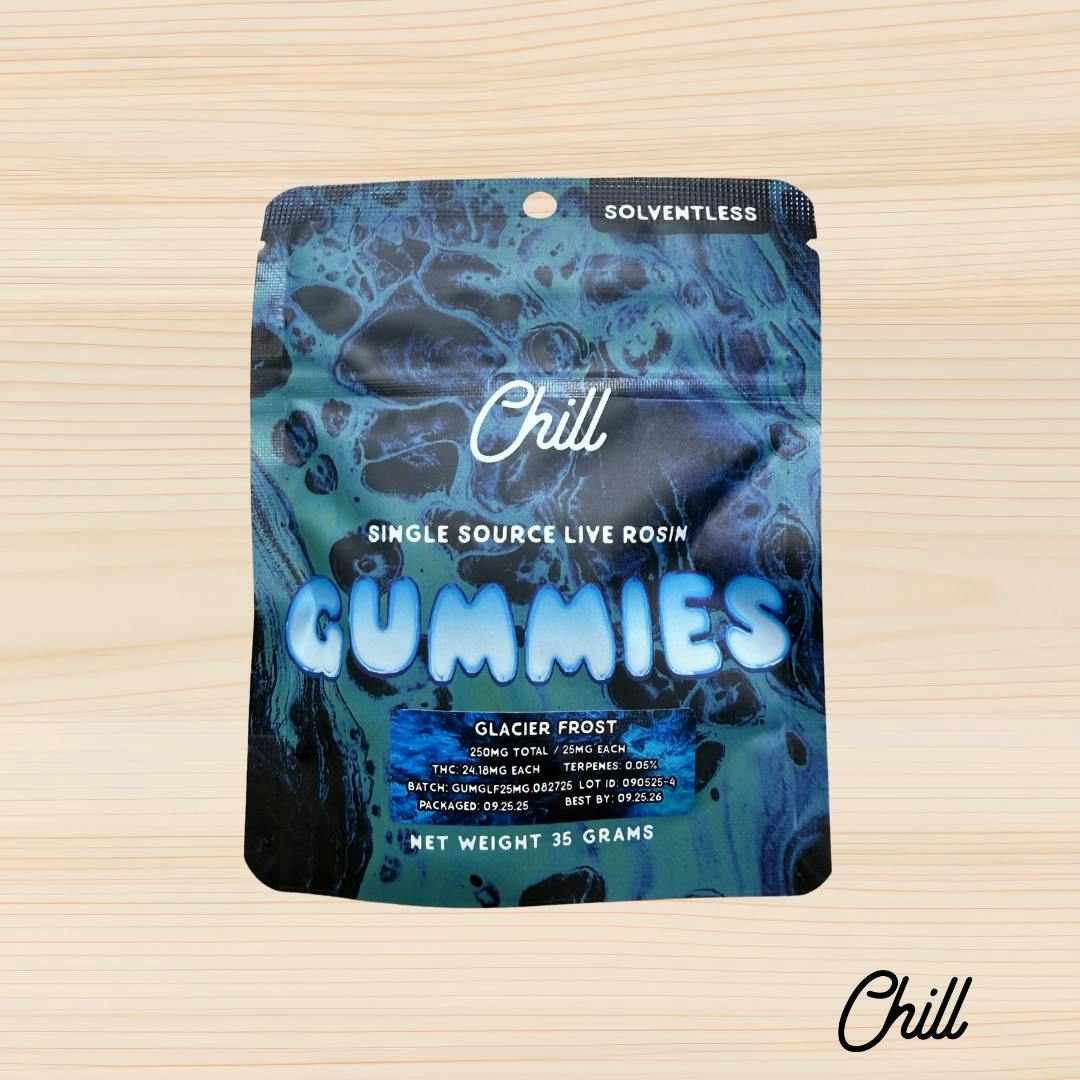 Glacier Frost Live Rosin | Gummies | 10pk | 250mg