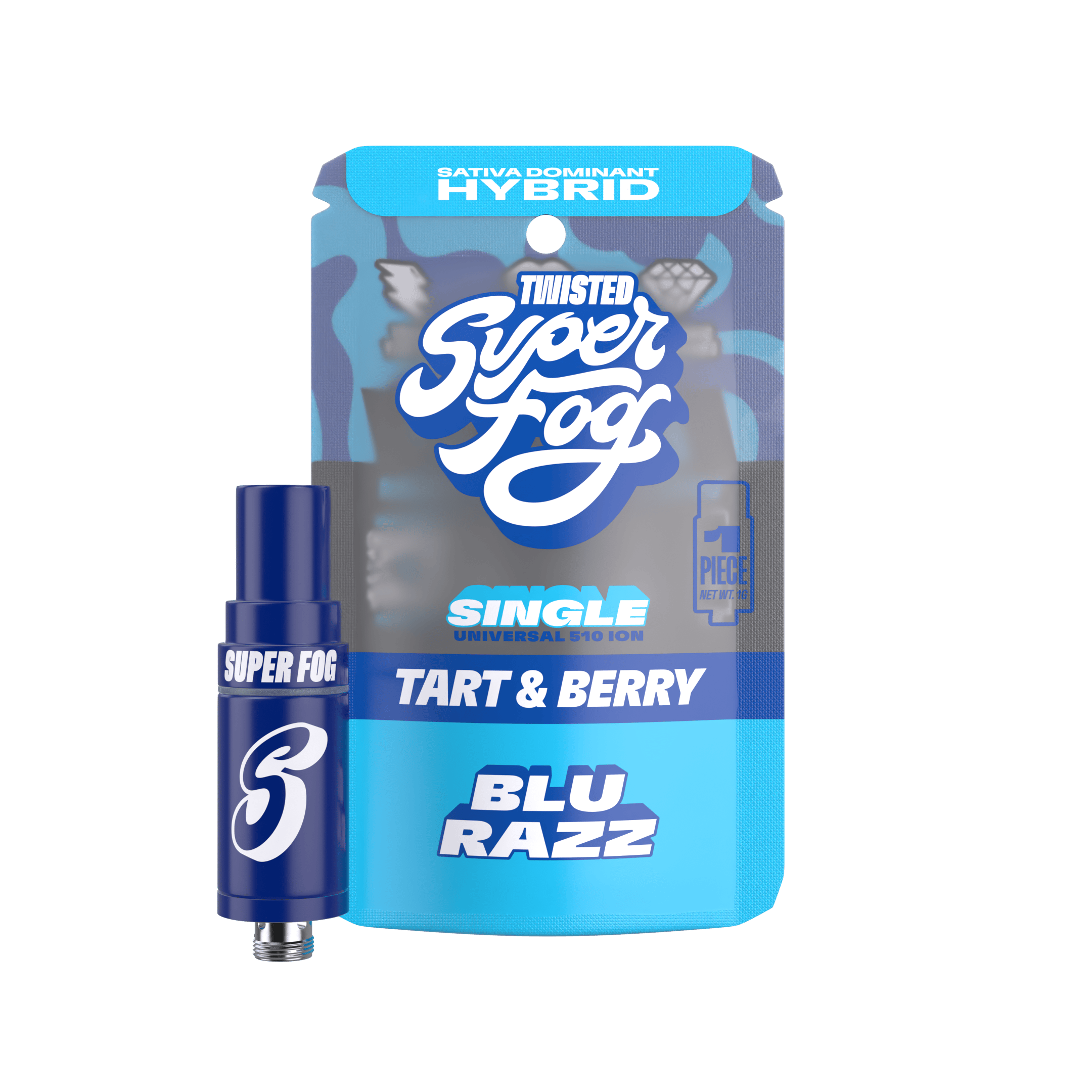 Blu Razz · TWISTED Ion Tank Cartridge