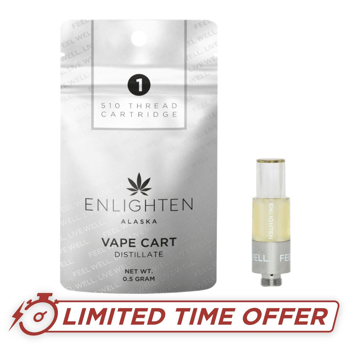 Limited Edition: Rocket Pop Distillate Cartridge - .5g by Enlighten