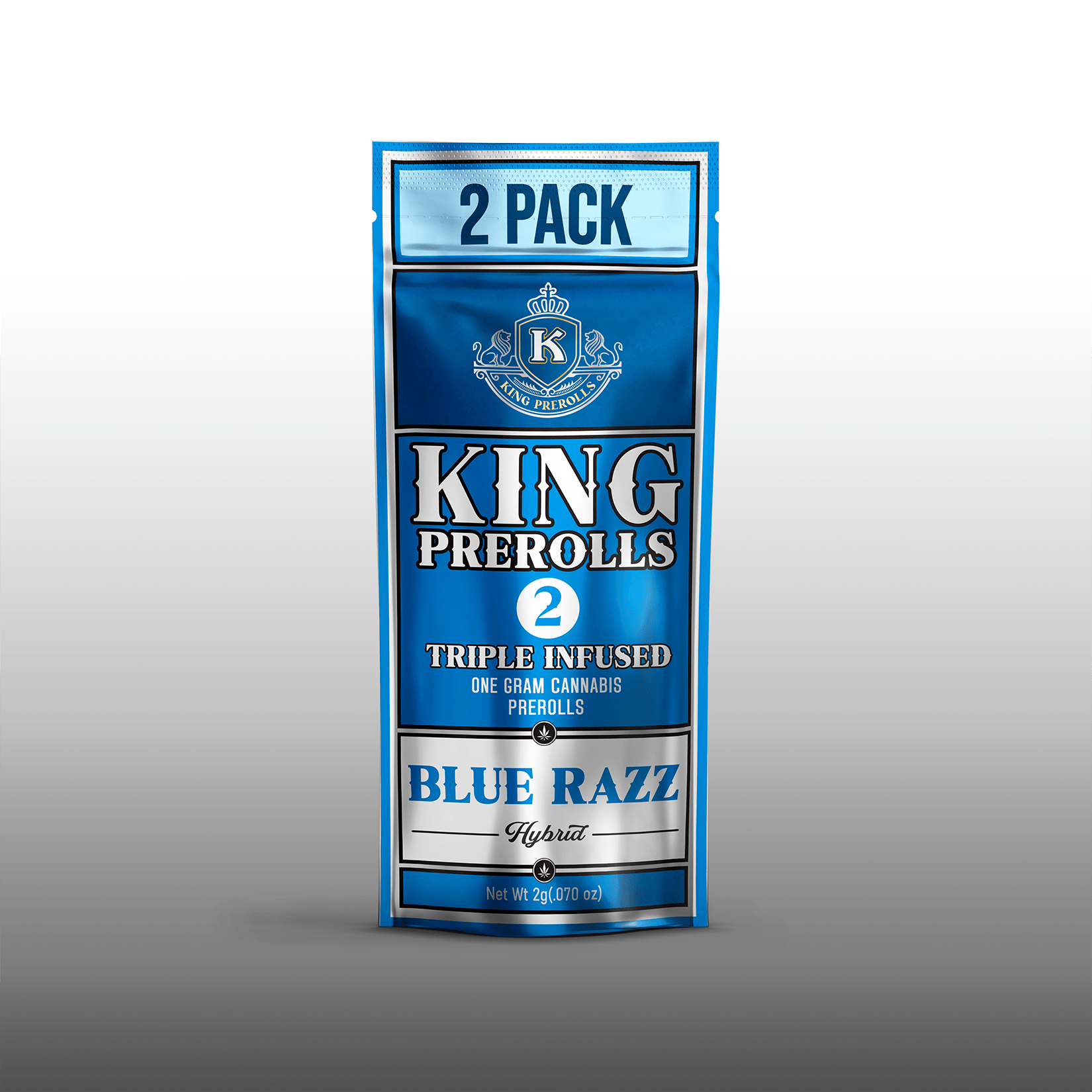 Kings Triple Infused 2g Preroll Pack - Blue Razz