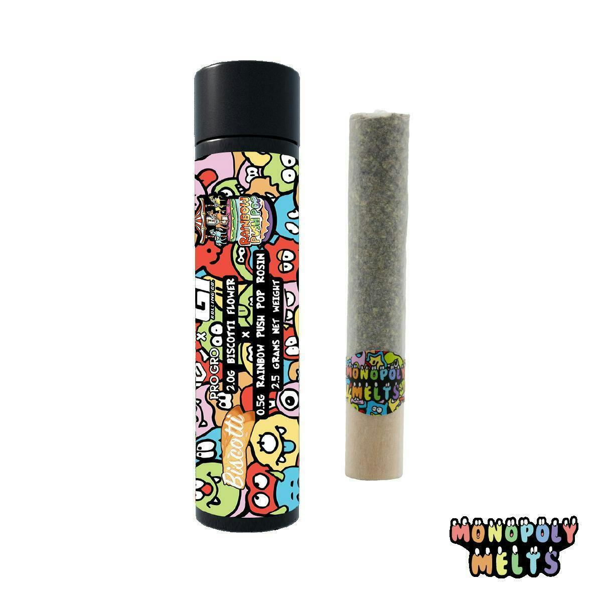Monopoly Melts | Biscotti & Rainbow Push Pop | Hash Hole | 2.5g