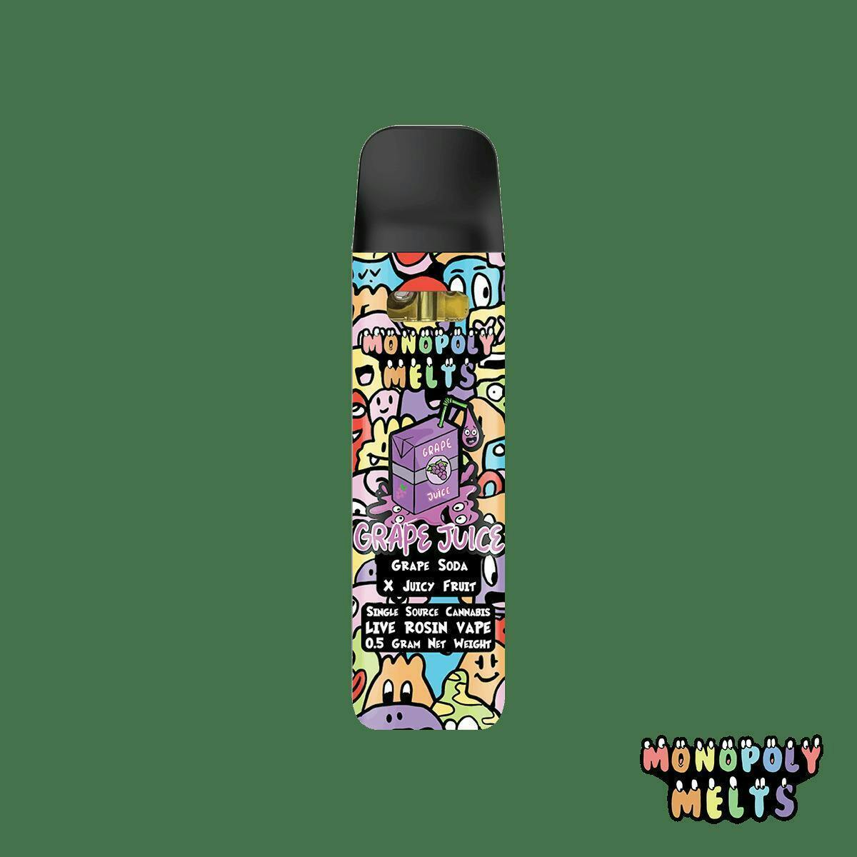 Monopoly Melts | Grape Juice | Live Rosin Disposable | 0.5g
