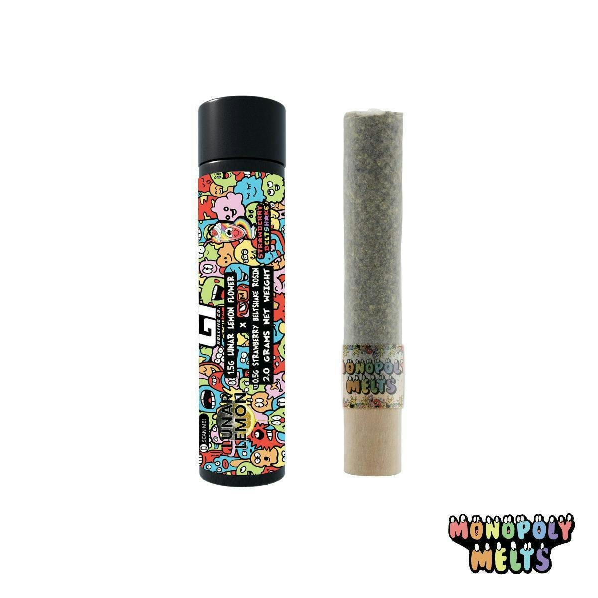 Monopoly Melts | Lunar Lemon x Strawberry Belt Shake | Infused Joint | 2g