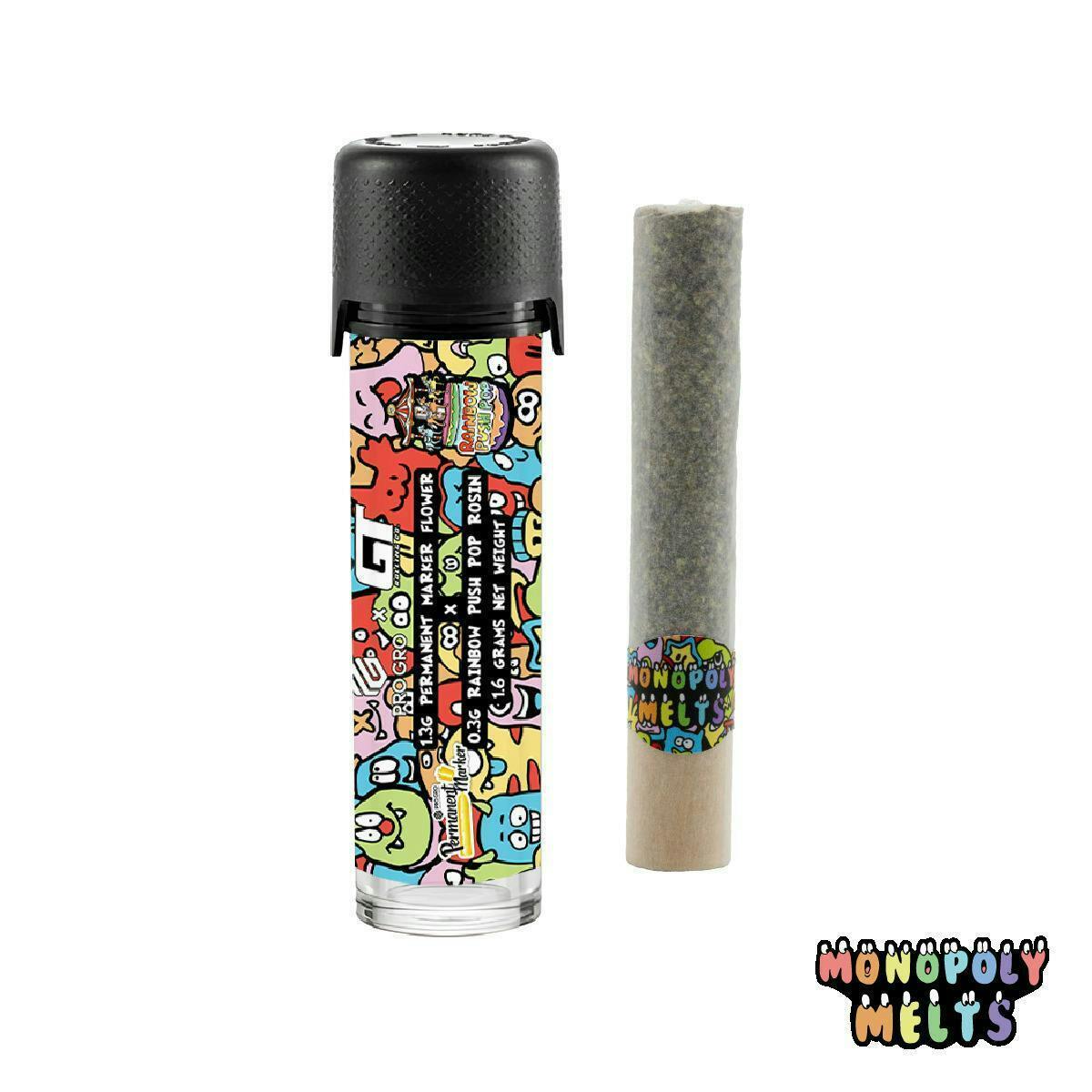 Monopoly Melts | Lunar Lemon x Zquirt | Infused Joints | 1.6g by Monopoly Melts