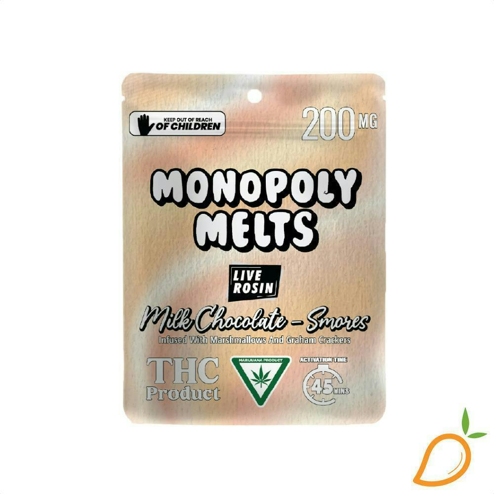 Monopoly Melts | Milk Chocolate S'Mores | 200mg | 10pk | 20mg/ea