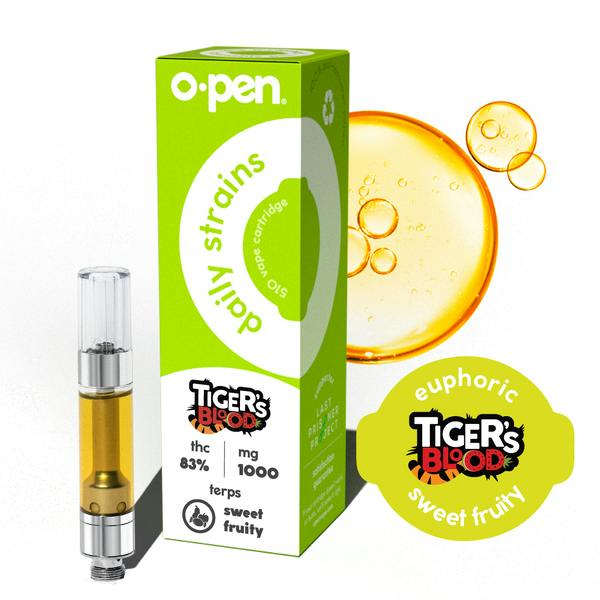 O.pen | Euphoric Tiger's Blood | Daily Strains Cartridge | 1g by O.pen