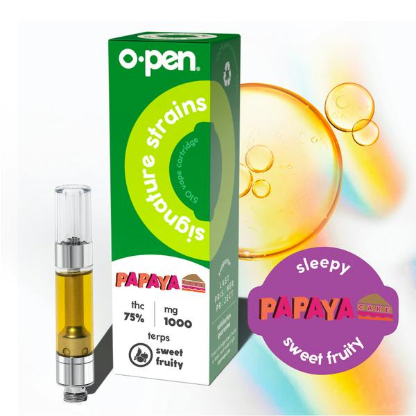 O.pen | Sleepy Papaya Cake | Signature Strains Cartridge | 1g