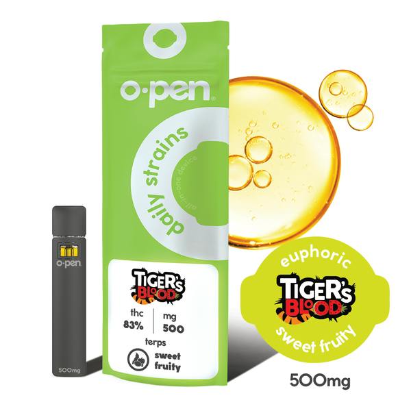 O.pen | Euphoric Tiger's Blood | Daily Strains AIO | 0.5g