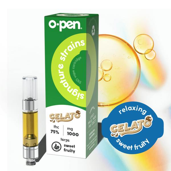 O.pen | Relaxing Gelato | Signature Strains Cartridge | 1g by O.pen