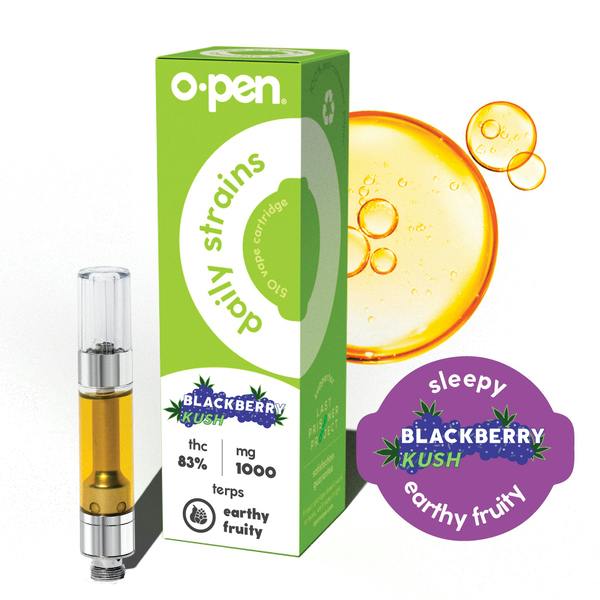 O.pen | Sleepy Blackberry Kush | Daily Strains Cartridge | 1g by O.pen