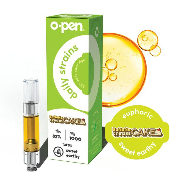 O.pen | Energizing Banana Cream Cake | Daily Strains Cartridge | 1g by O.pen