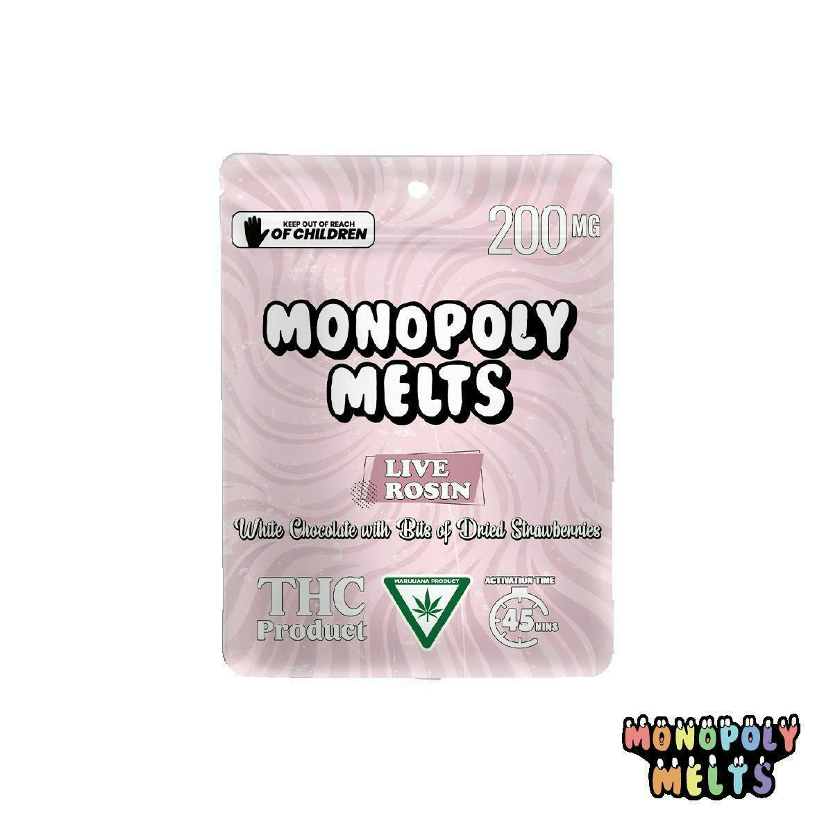Monopoly Melts | Strawberry White Chocolate | 200mg