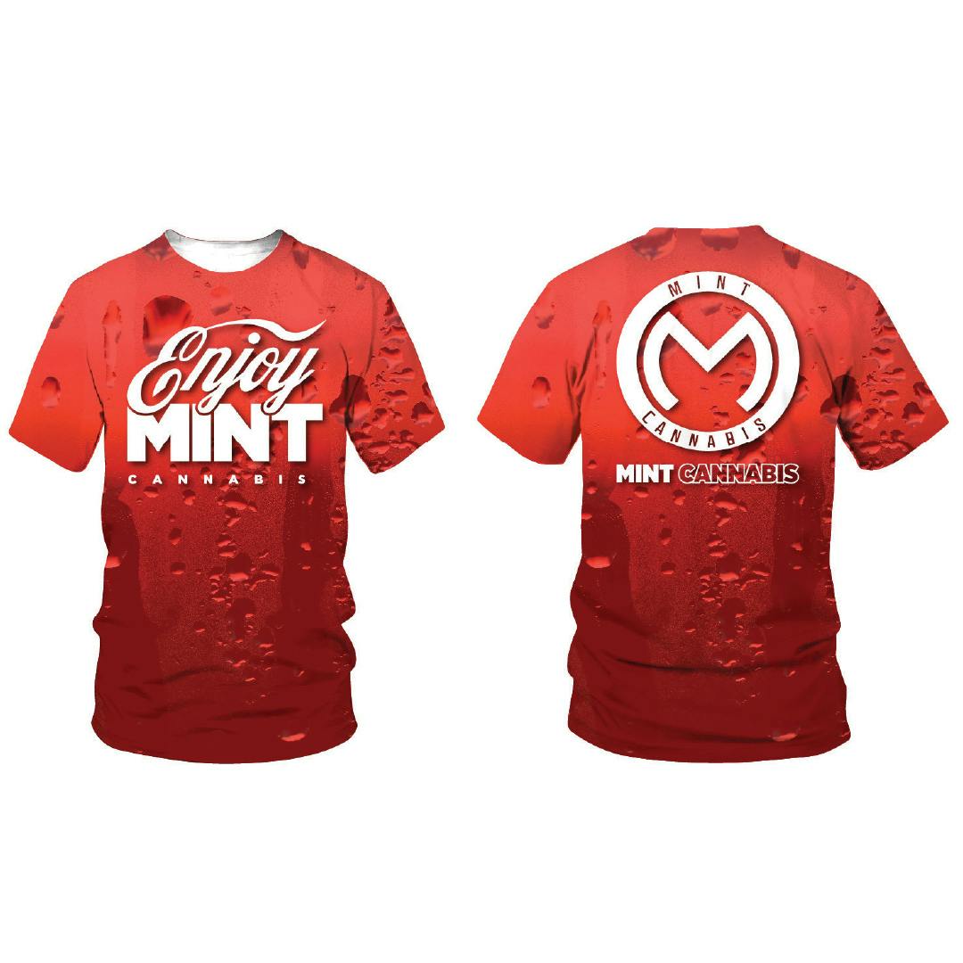 Tshirt - Enjoy Mint (Red) - 2XL | Apparel at Mint Cannabis - Gainesville