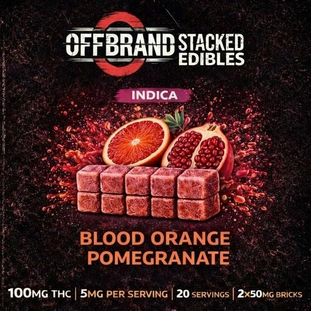 Blood Orange Pomegranate Gummies | Gummies | 2pk | 50mg/ea at Bleaf Wellness Centre