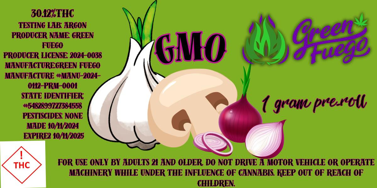 GMO | Joints | 1g at Green Fuego