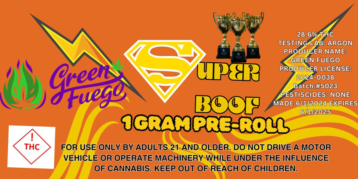 Super Boof | Joints | 1g at Green Fuego