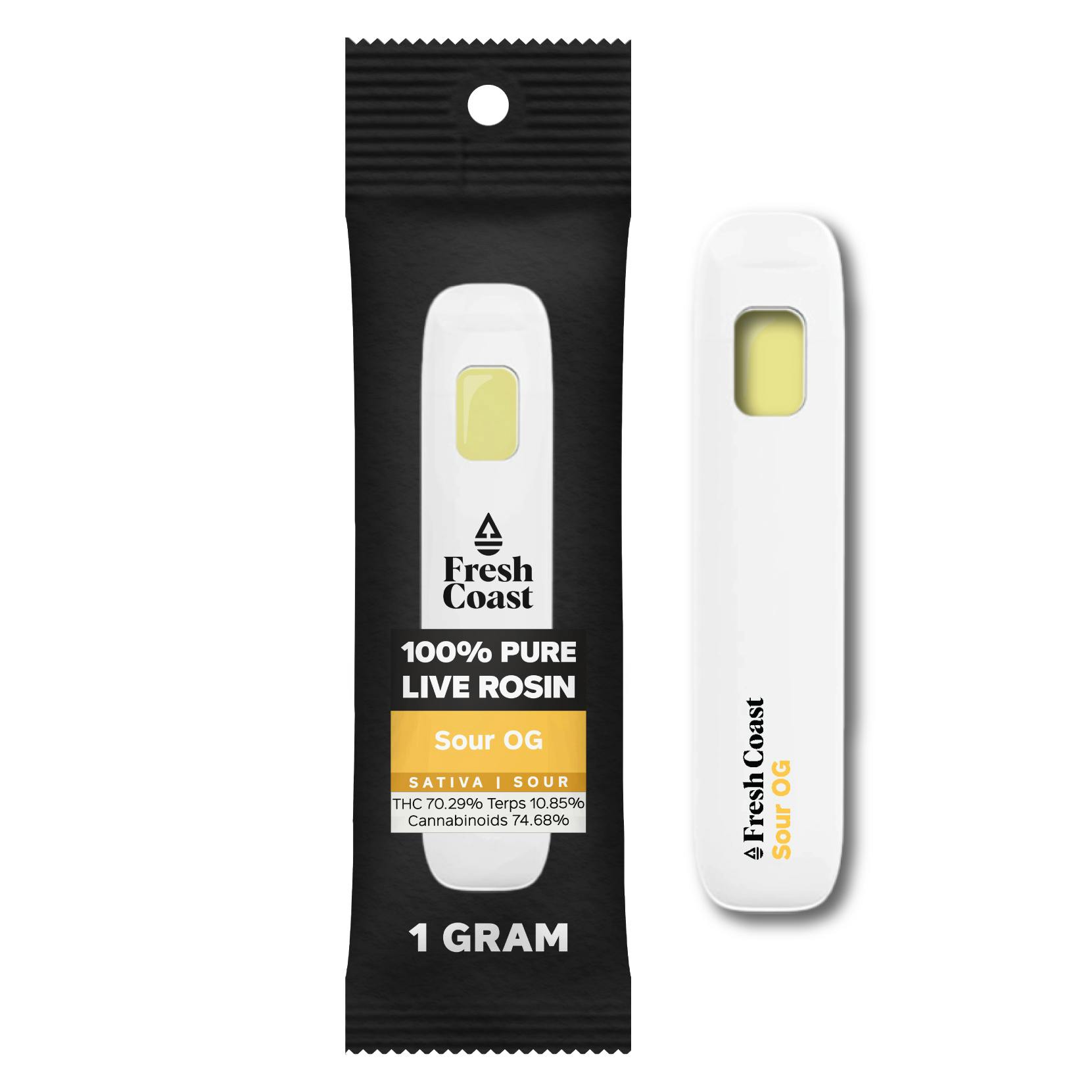 Fresh Coast | Sour OG | 100% Pure Live Rosin 1G Disposable | Sativa by Fresh Coast