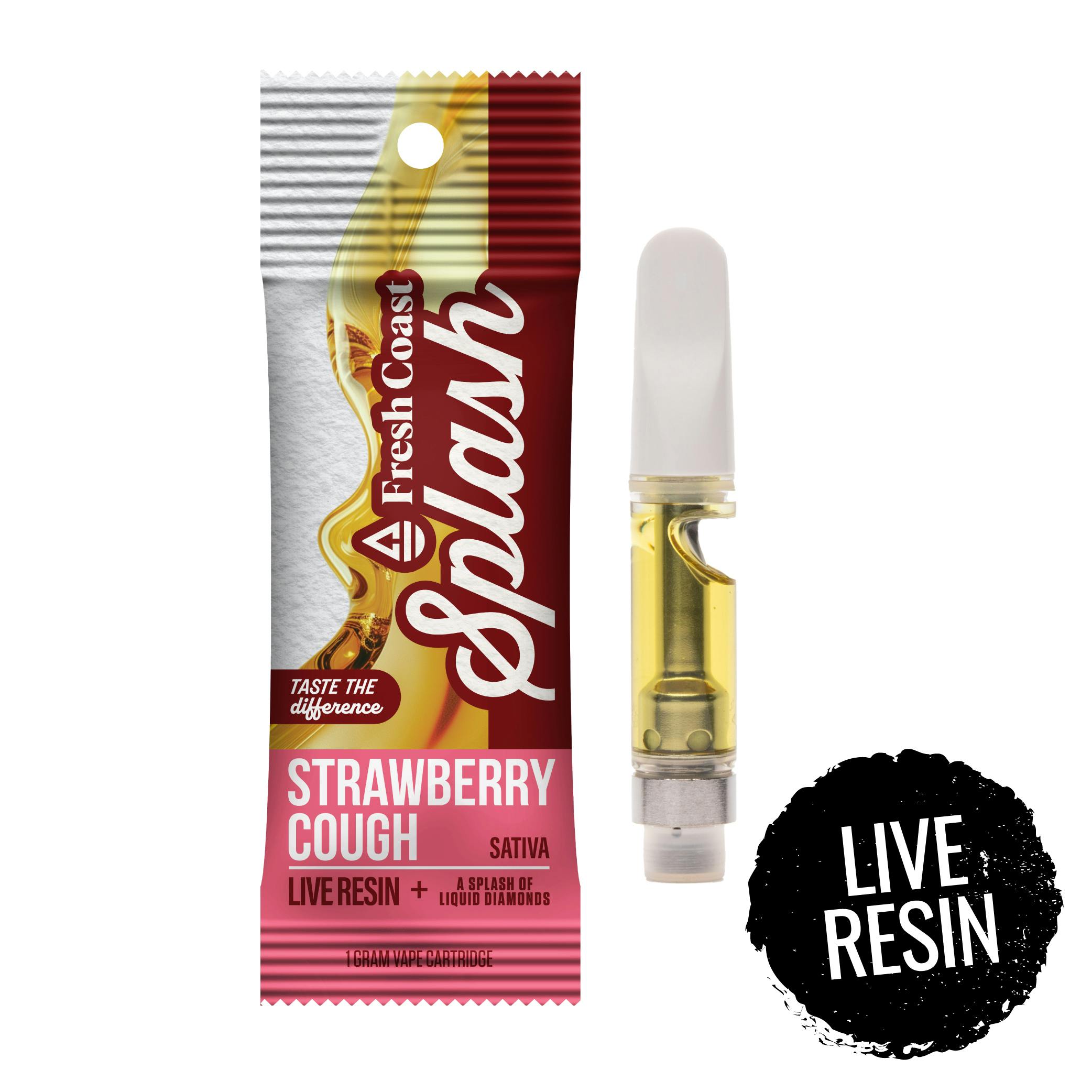 Fresh Coast | Strawberry Cough | Splash Live Resin 1G Cart
