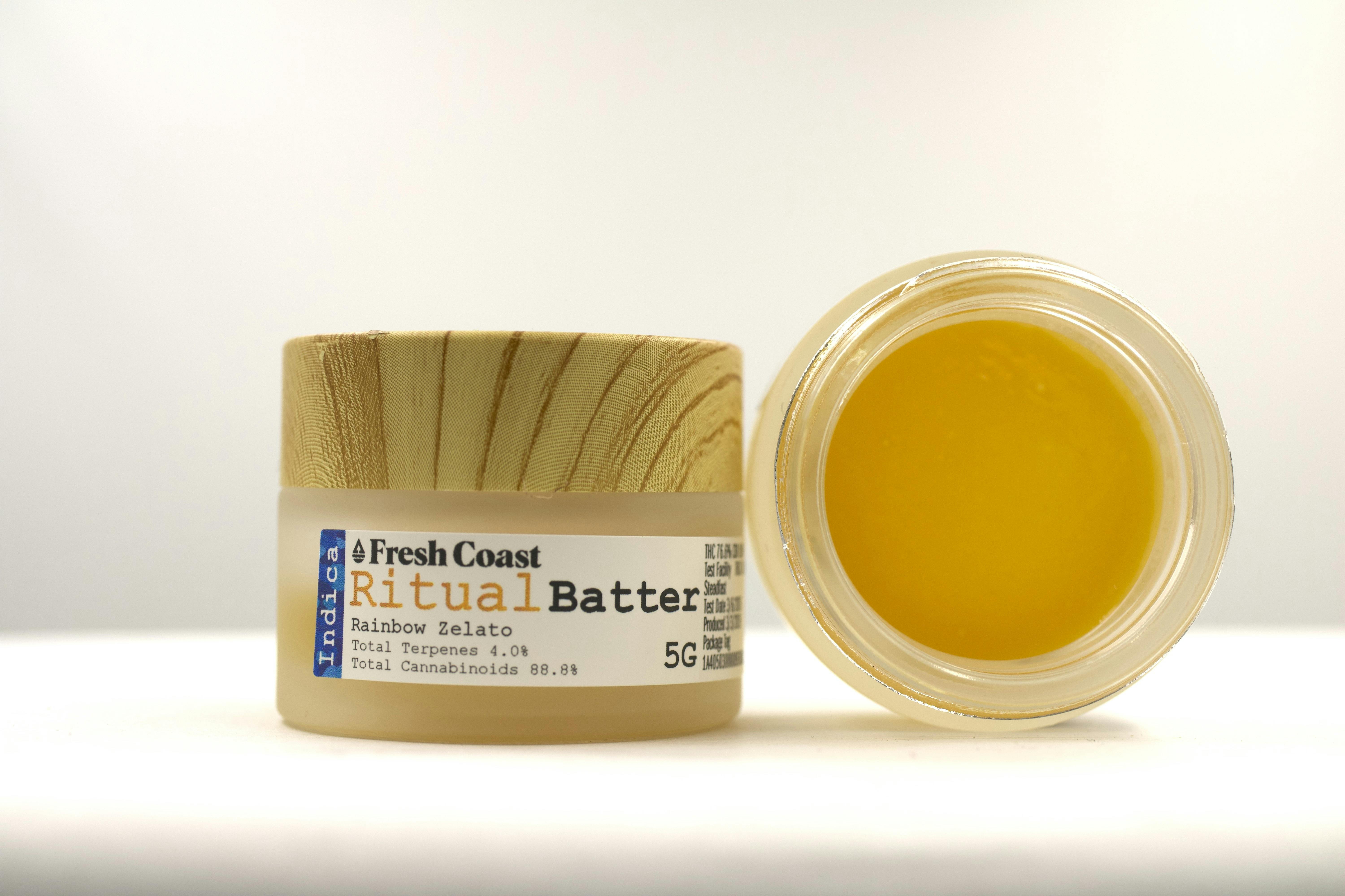 Fresh Coast | Rainbow Zelato | THC 76.6% | Ritual Batter 5G | Indica by Fresh Coast