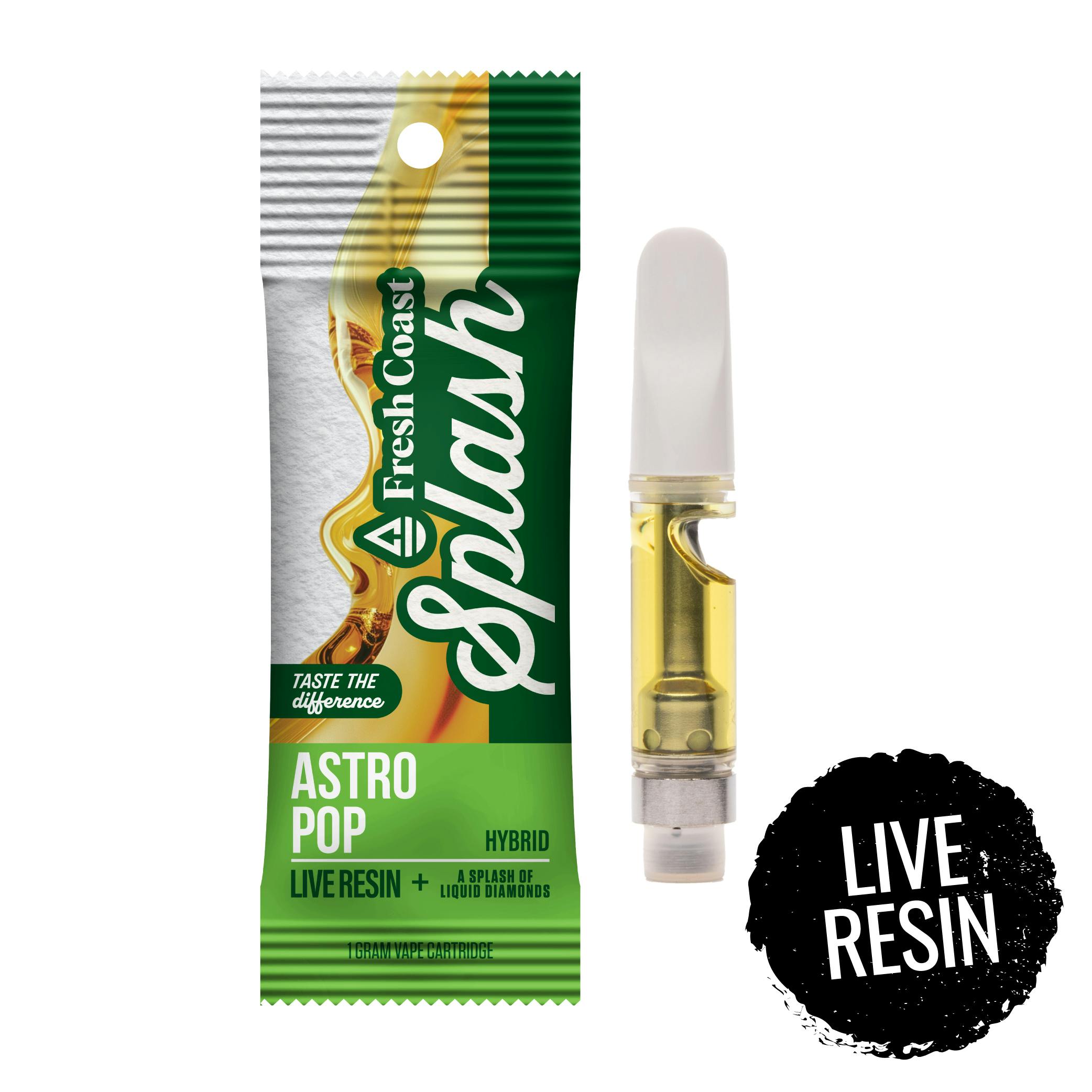 Fresh Coast | Astro Pop | Splash Live Resin 1G Cart | Hybrid by Fresh Coast