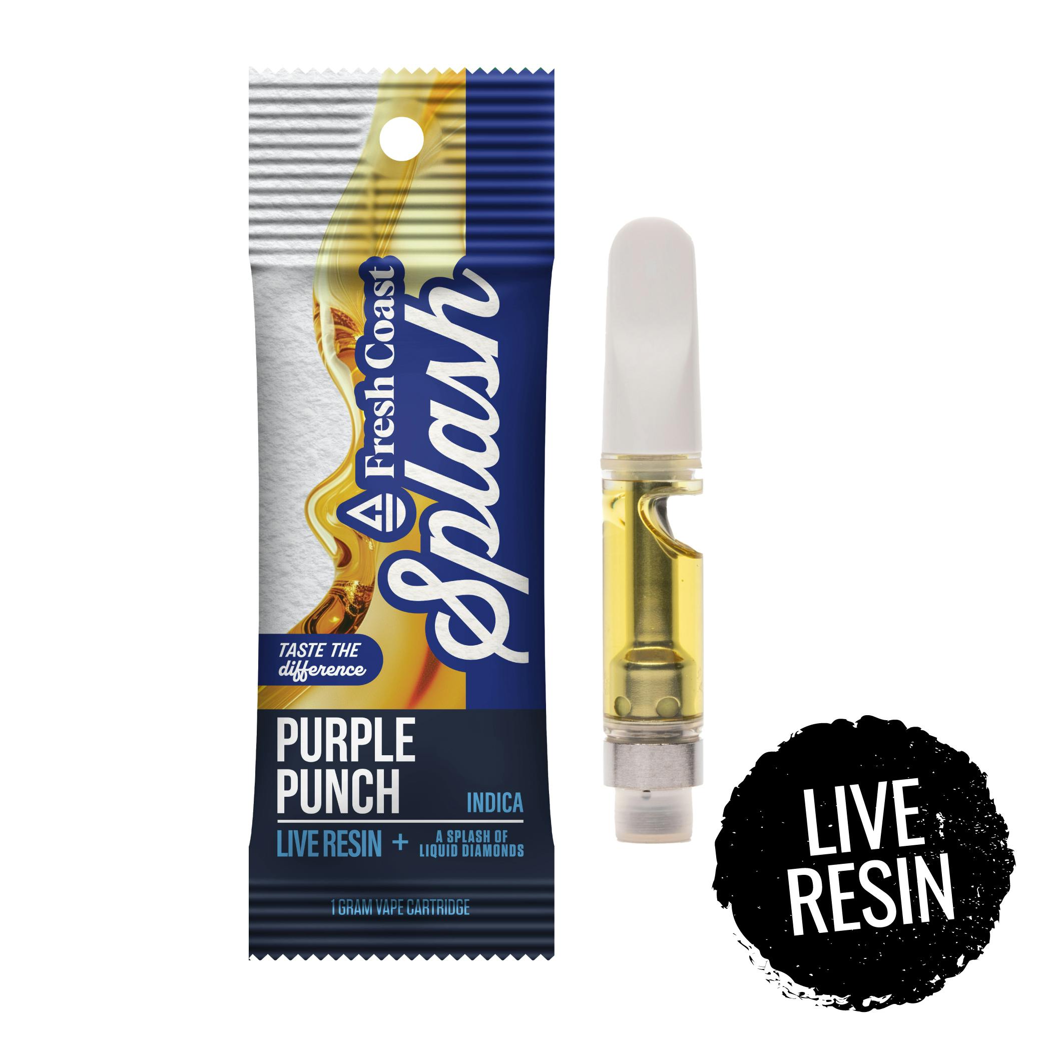 Fresh Coast | Purple Punch | Splash Live Resin 1G Cart | Indica