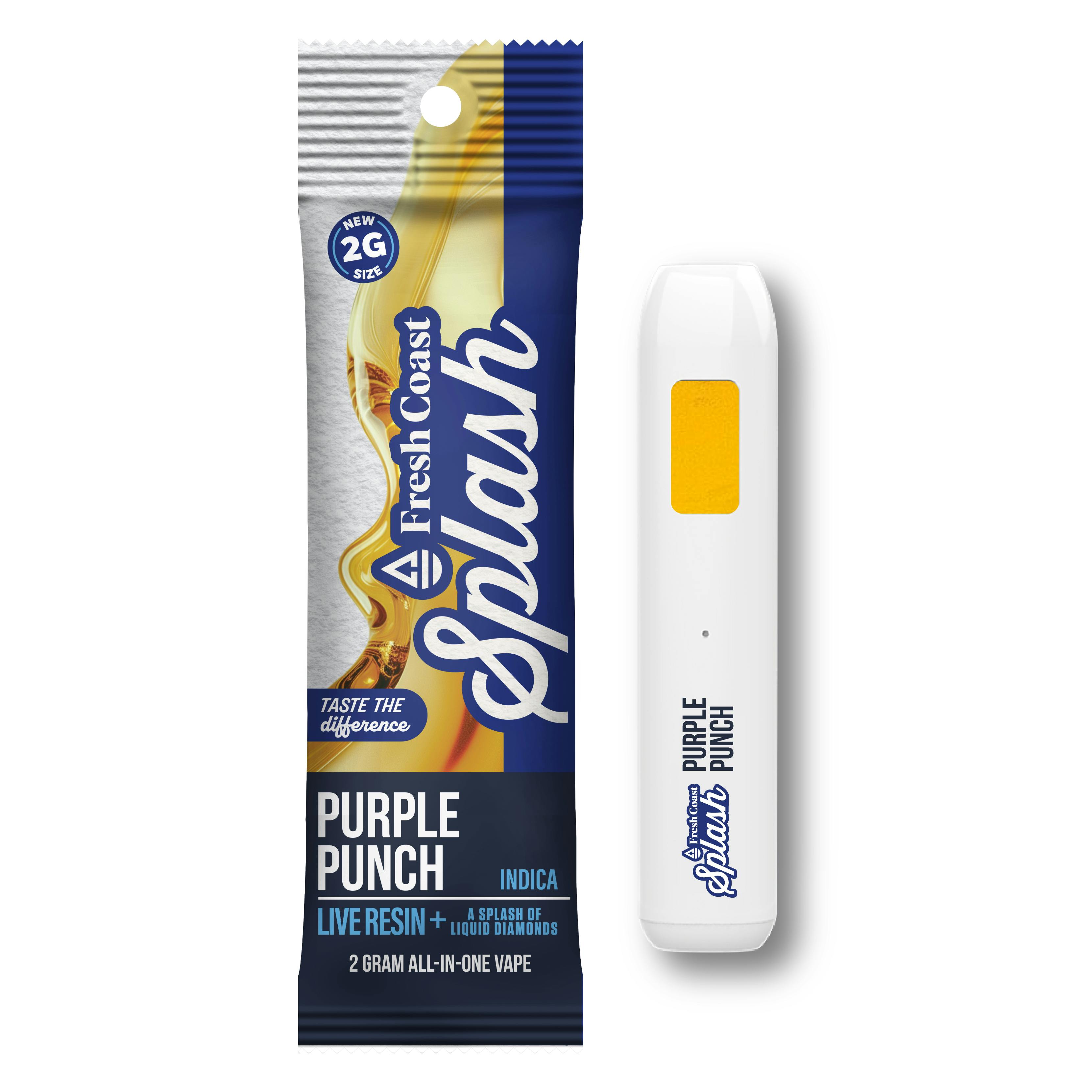 Fresh Coast | Purple Punch | Splash Live Resin 2G Disposable | Indica by Fresh Coast
