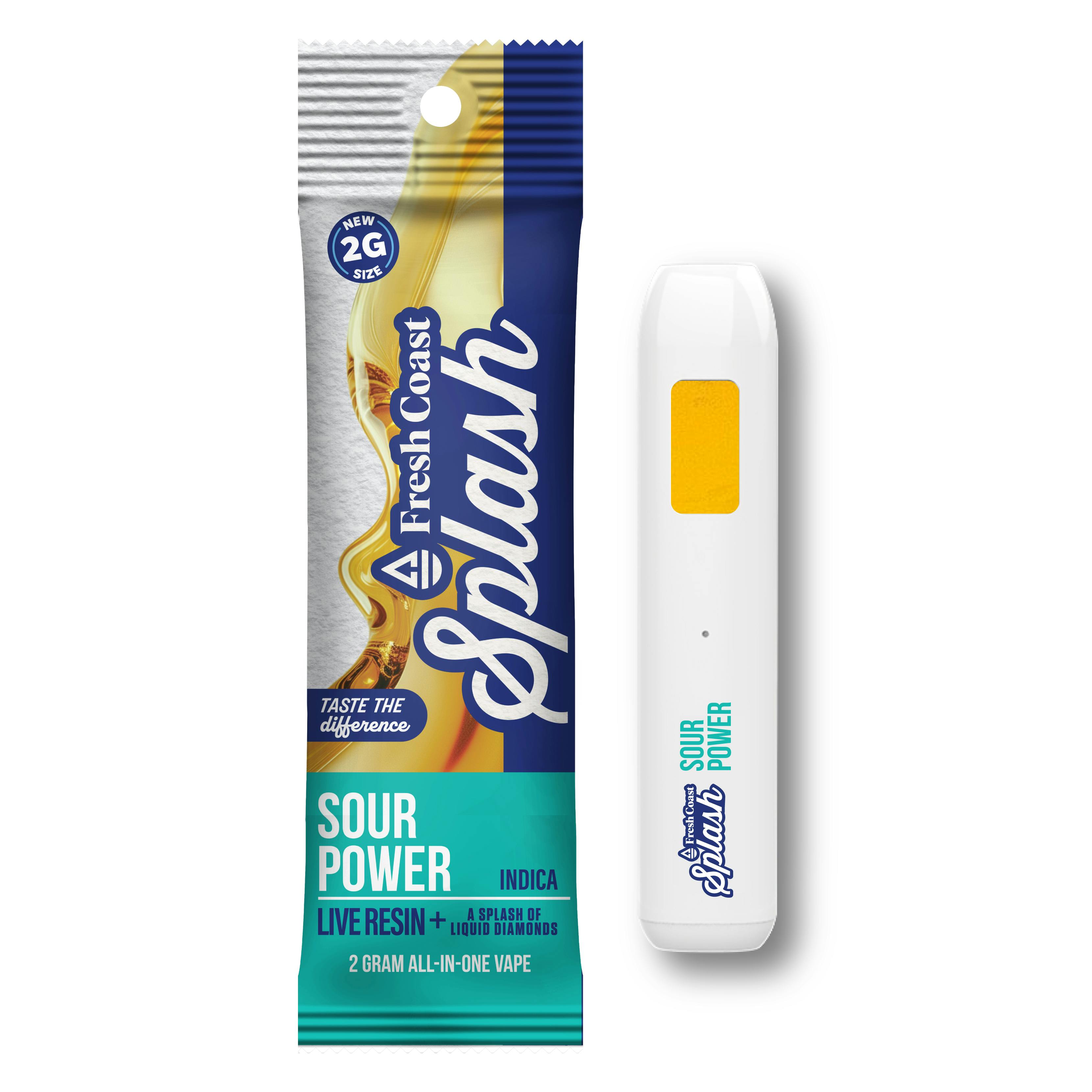 Splash | Sour Power | Live Resin Disposable | 2g by Fresh Coast
