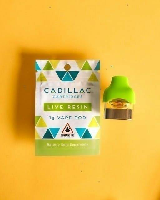 Cadillac Live Resin 1ml Pod - Super Lemon MAC (S) by Cadillac Cannabis