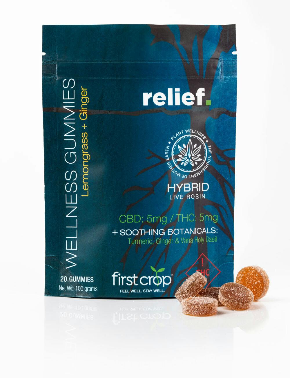 First Crop | Relief | Gummies | Gummies | 20pk | 5mg/ea