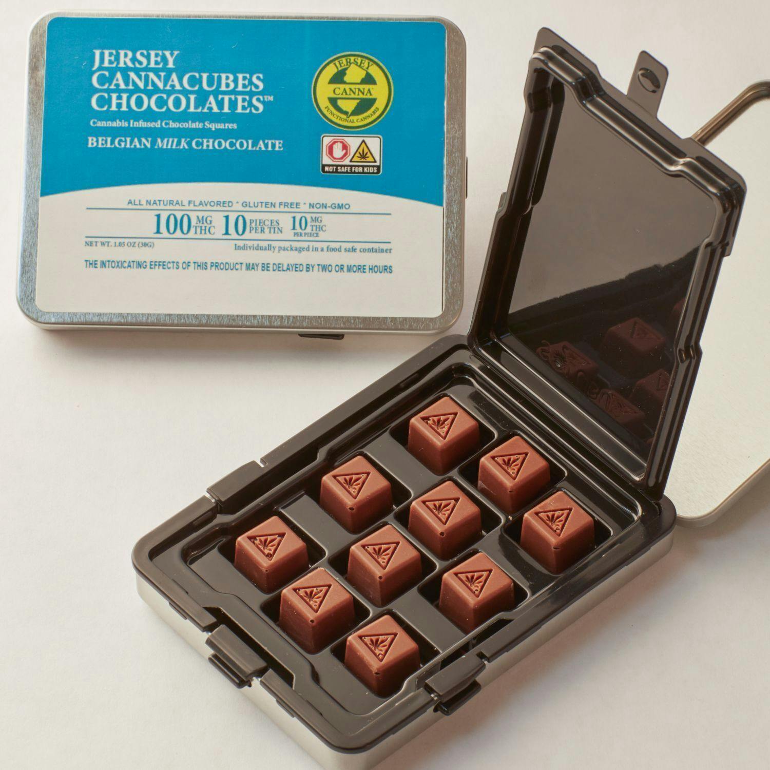 Cannacubes Belgian Milk Chocolate | Chocolates | 10pk | 10mg/ea