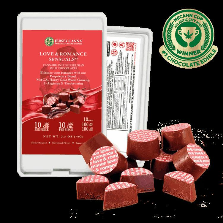 Love & Romance Sensuals Chocolate THC:CBD | Chocolates | 10pcs | 10mg/ea