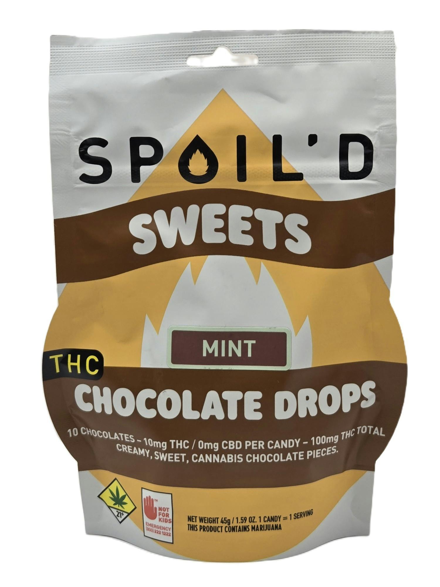 Mint Chocolate Drops | Chocolates | 10pk | 10mg/ea