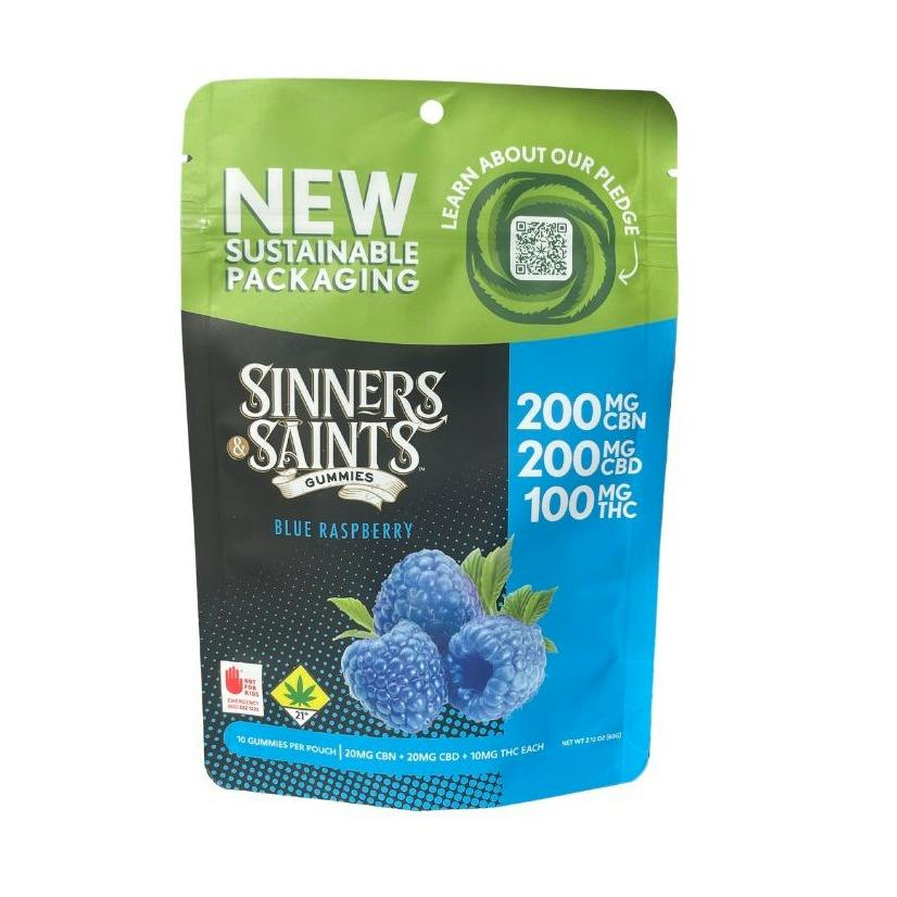 Blue Raspberry 2:2:1 CBD:CBN:THC | Gummies | 10pk | 11%/ea