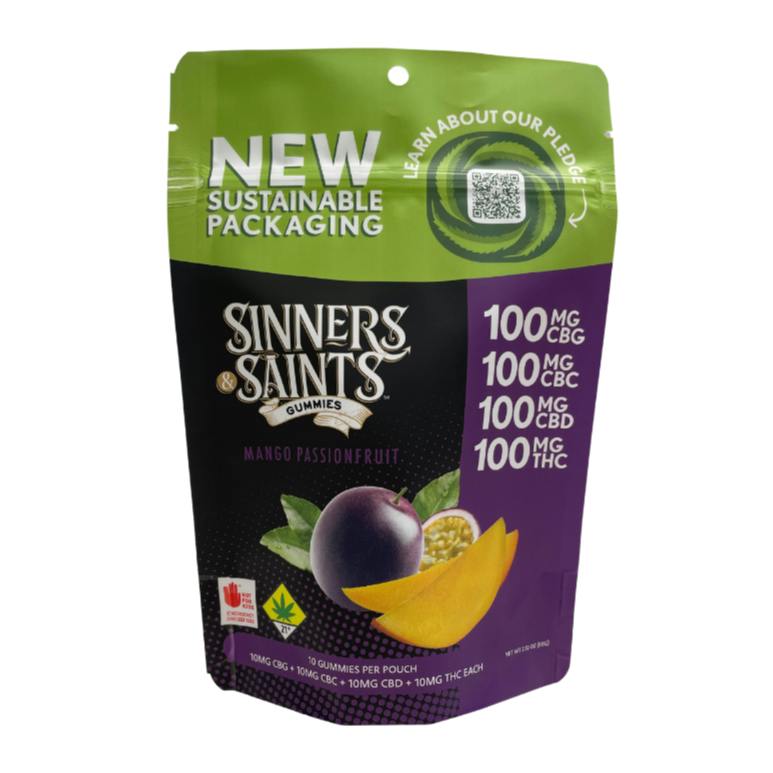 Mango Passionfruit Gummies | Gummies | 10pk | 10mg/ea