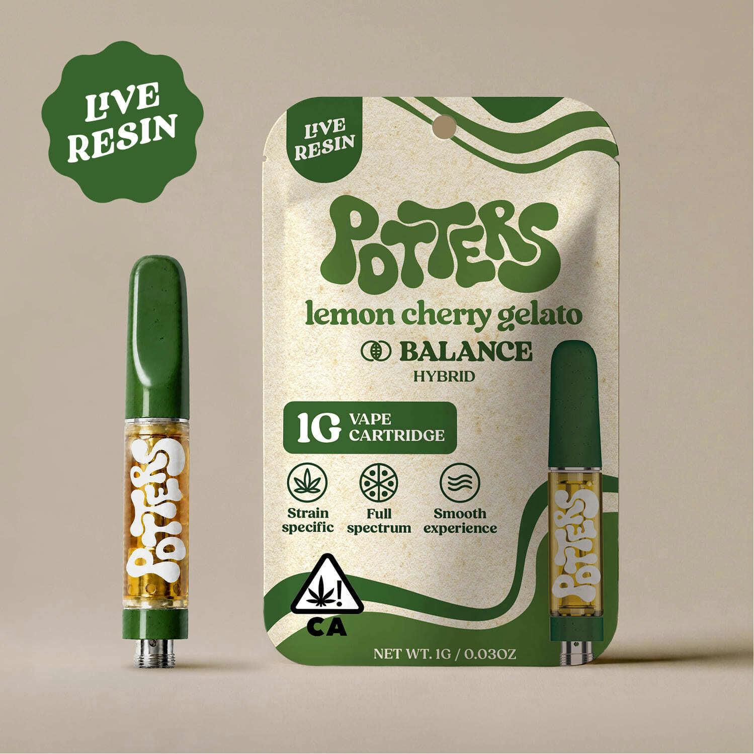Lemon Cherry Gelato | Live Resin Cartridge | 1g