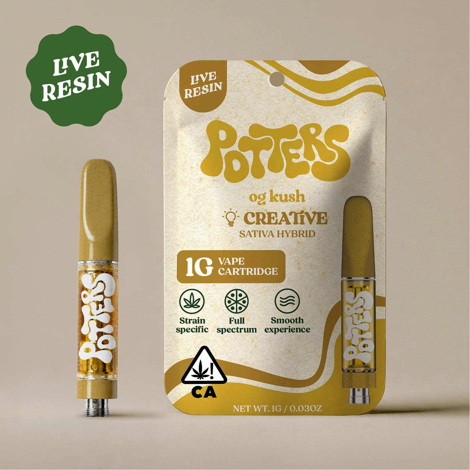 1g | Live Resin Vape Cartridge | OG Kush
