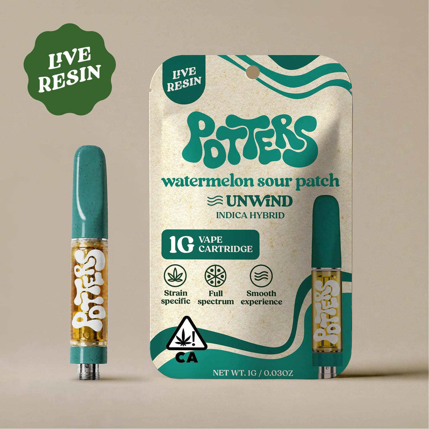 1g | Live Resin Vape Cartridge | Watermelon Sour Patch