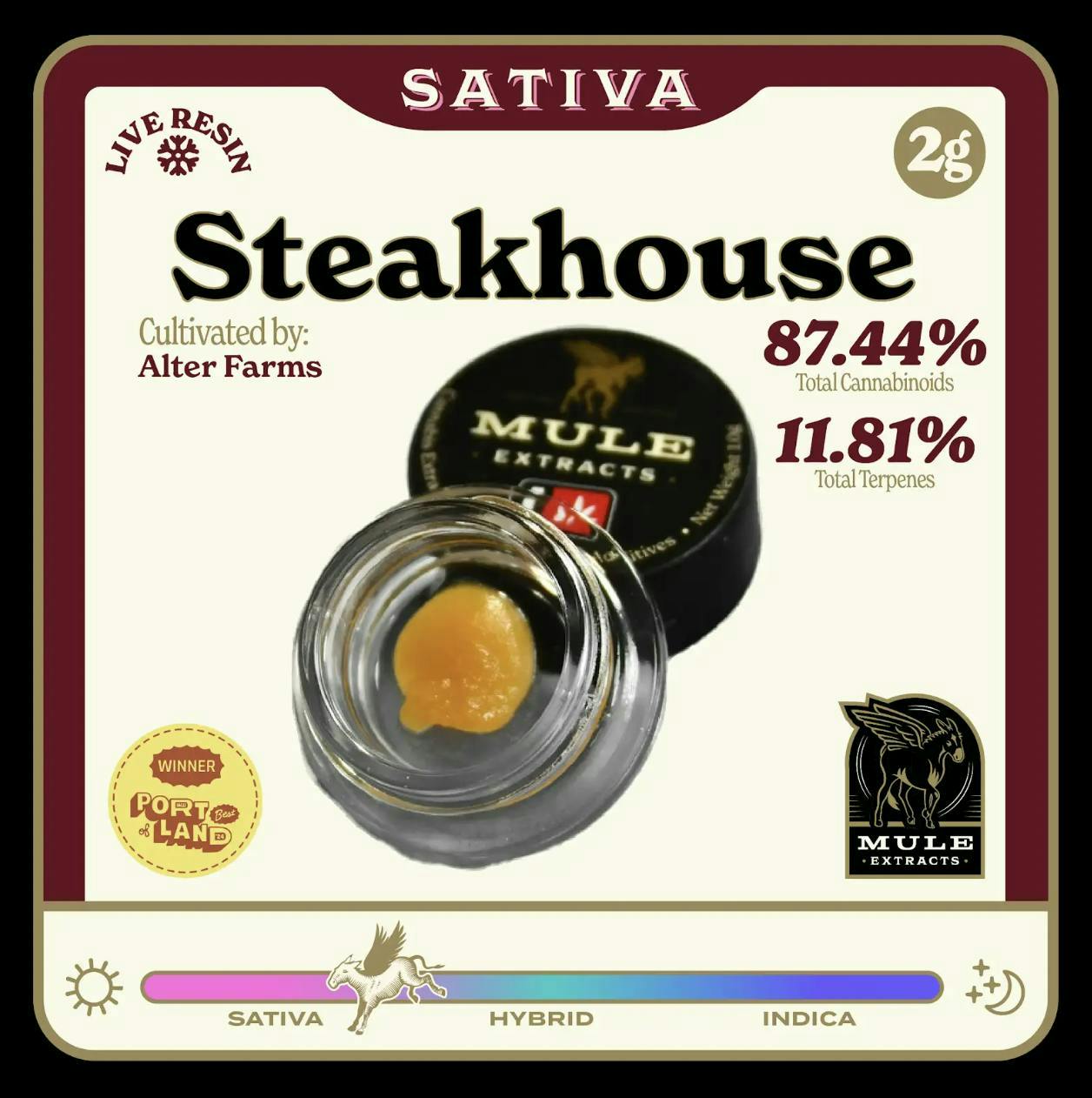 Mule Extracts: Steakhouse - Live Resin - 2g
