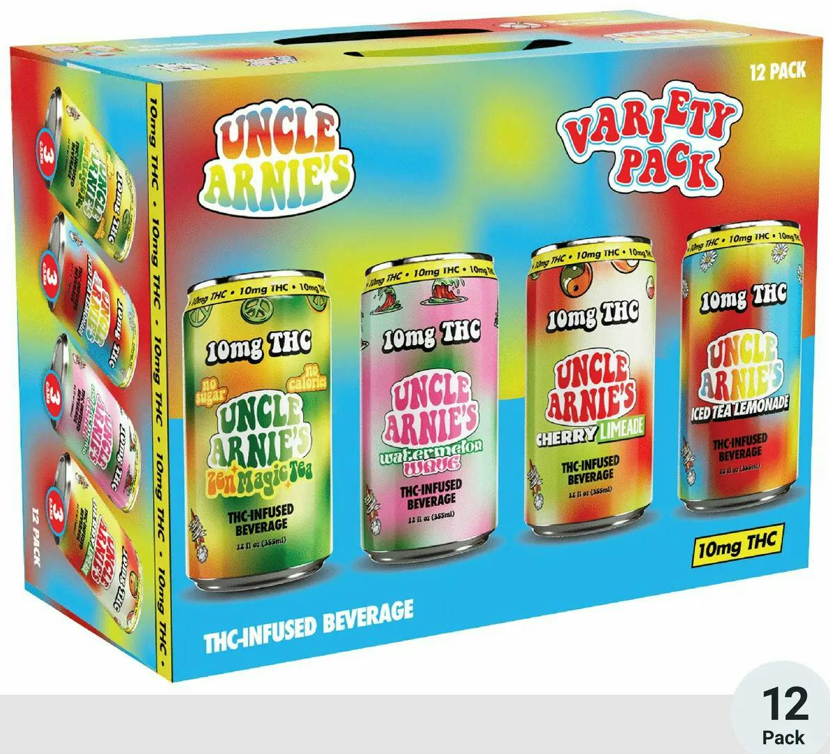 Variety Pack | Non-carbonated | 10mg each | 12pk by Uncle Arnies
