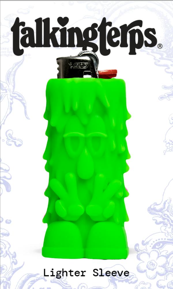 Terp Crawford Lighter Sleeve - Flourogreen (Talking Terps) | Accessories