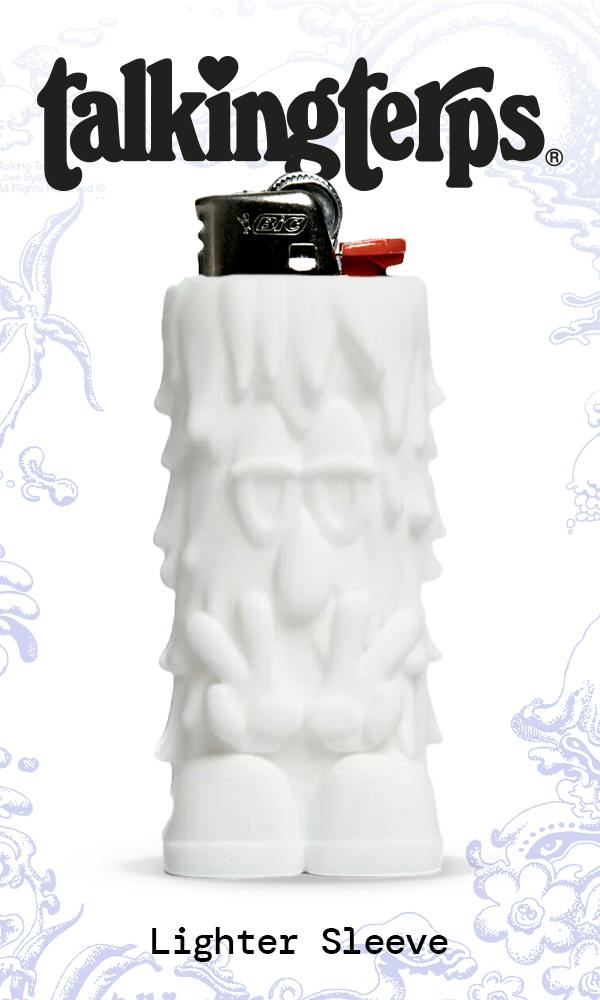 Terp Crawford Lighter Sleeve - White (Talking Terps) | Accessories