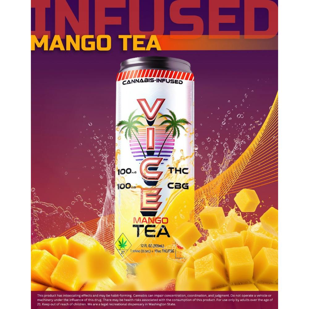 Mango | Non-carbonated | 100mg | 12fl oz
