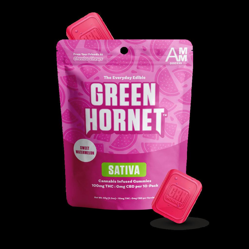 Green Hornet Gummies | Dragon Fruit Ache Away | 100MG | Gummies | 10pk | 10