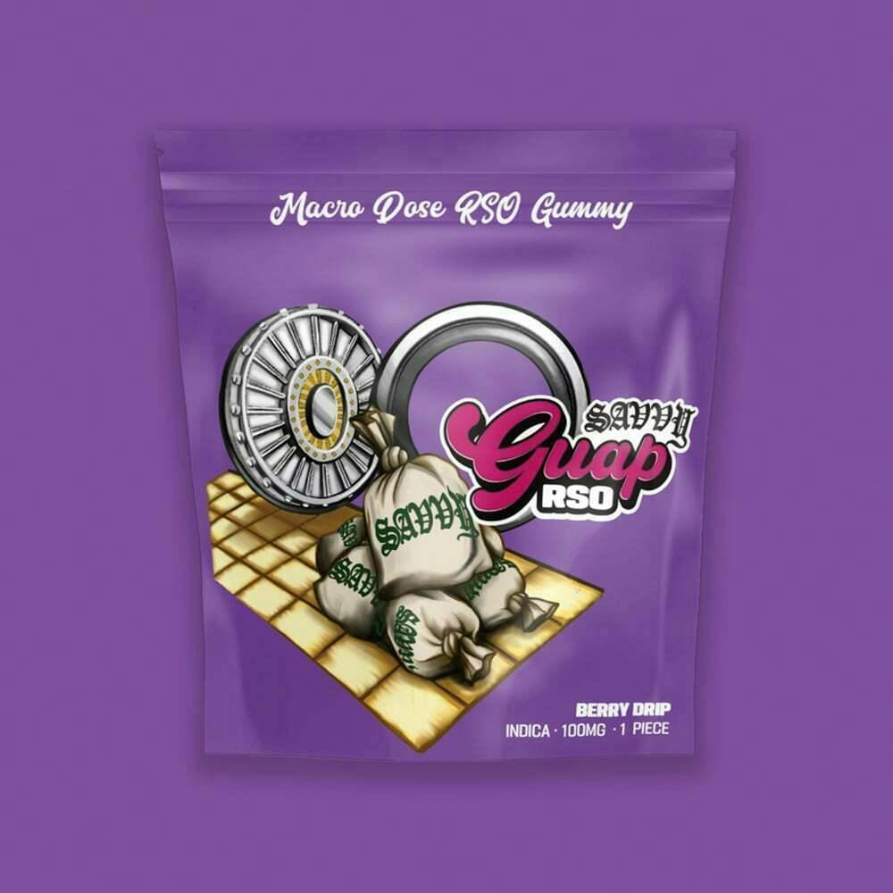 Savvy Guap | Berry Drip | RSO | Gummy | 100mg | 1pk
