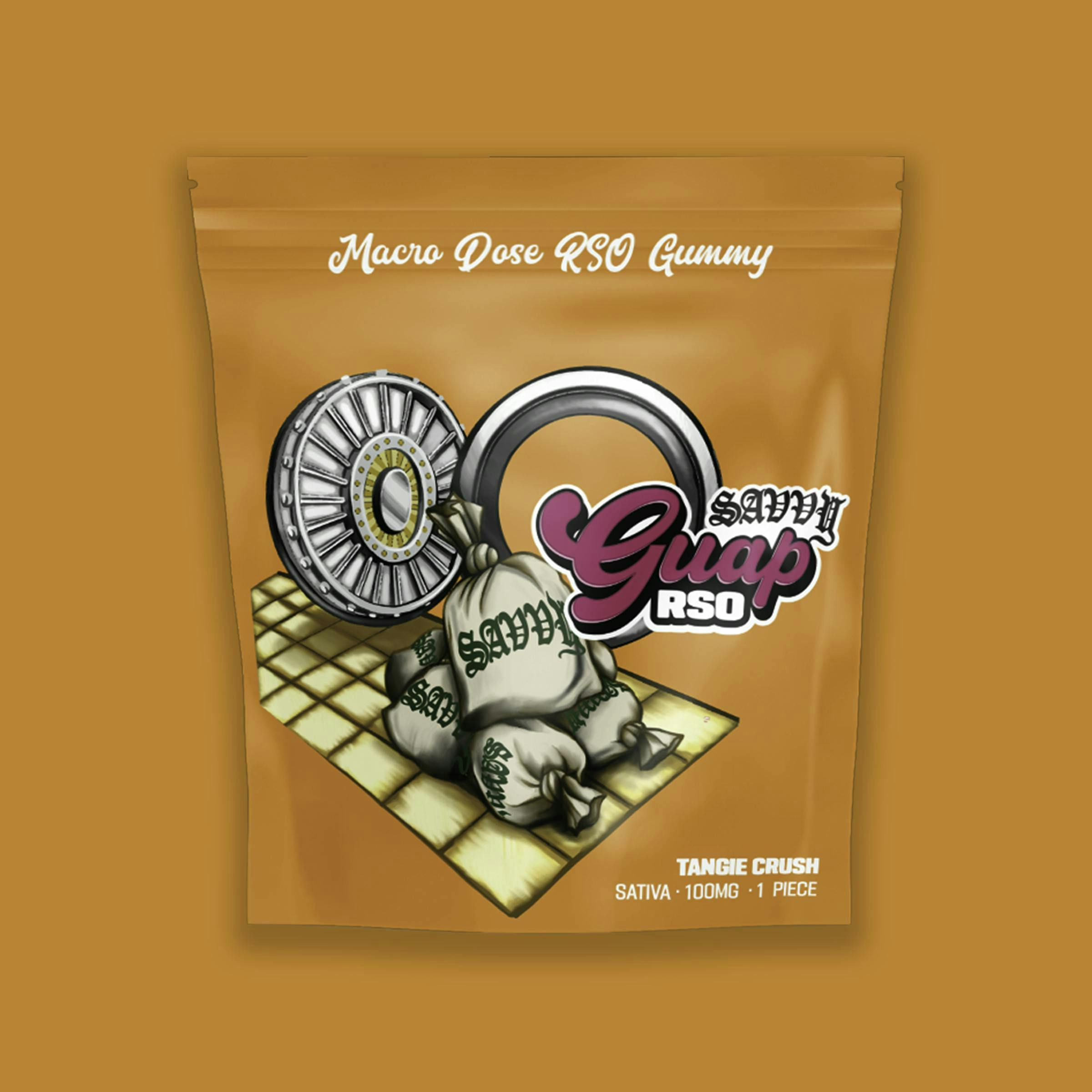 Savvy Guap | Tangie Crush | RSO | Gummies | 100mg | 1pk