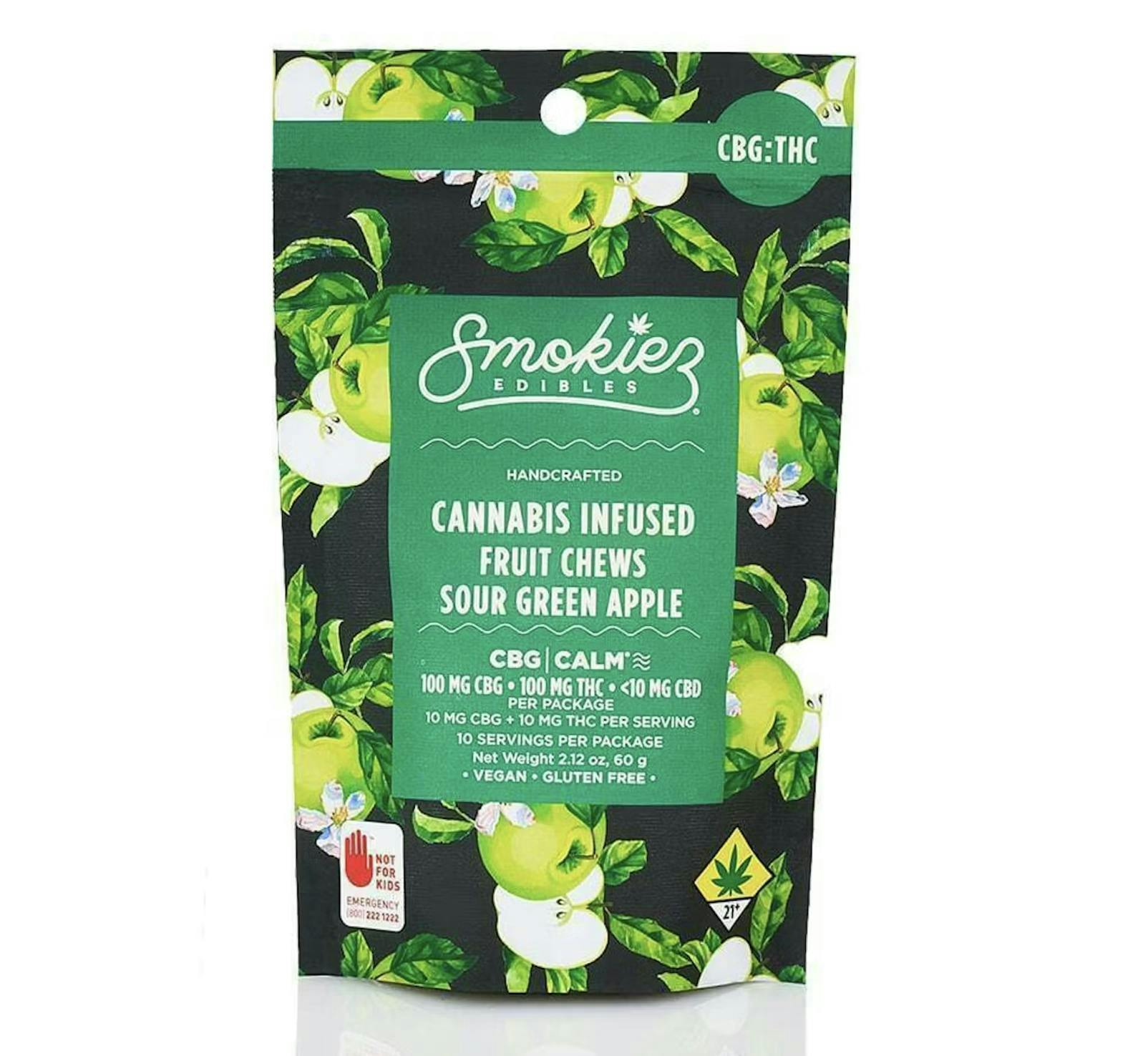 Smokiez Edibles — Sour Green Apple Fruit Chews