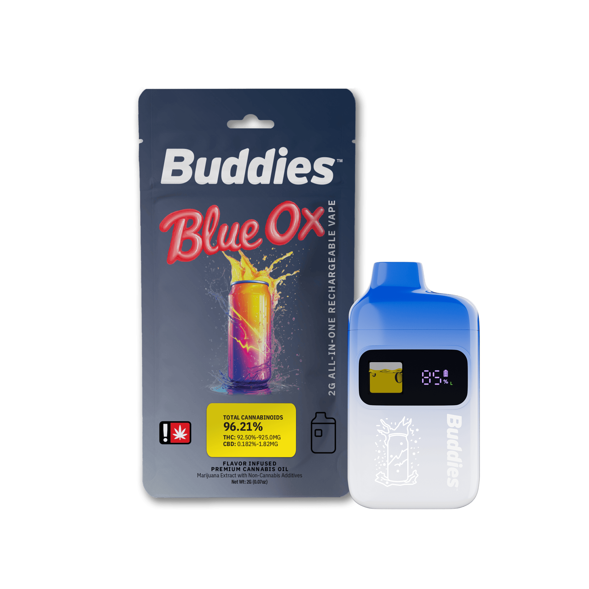 buddies tobacco and vape Blue Ox | Disposable | 2g