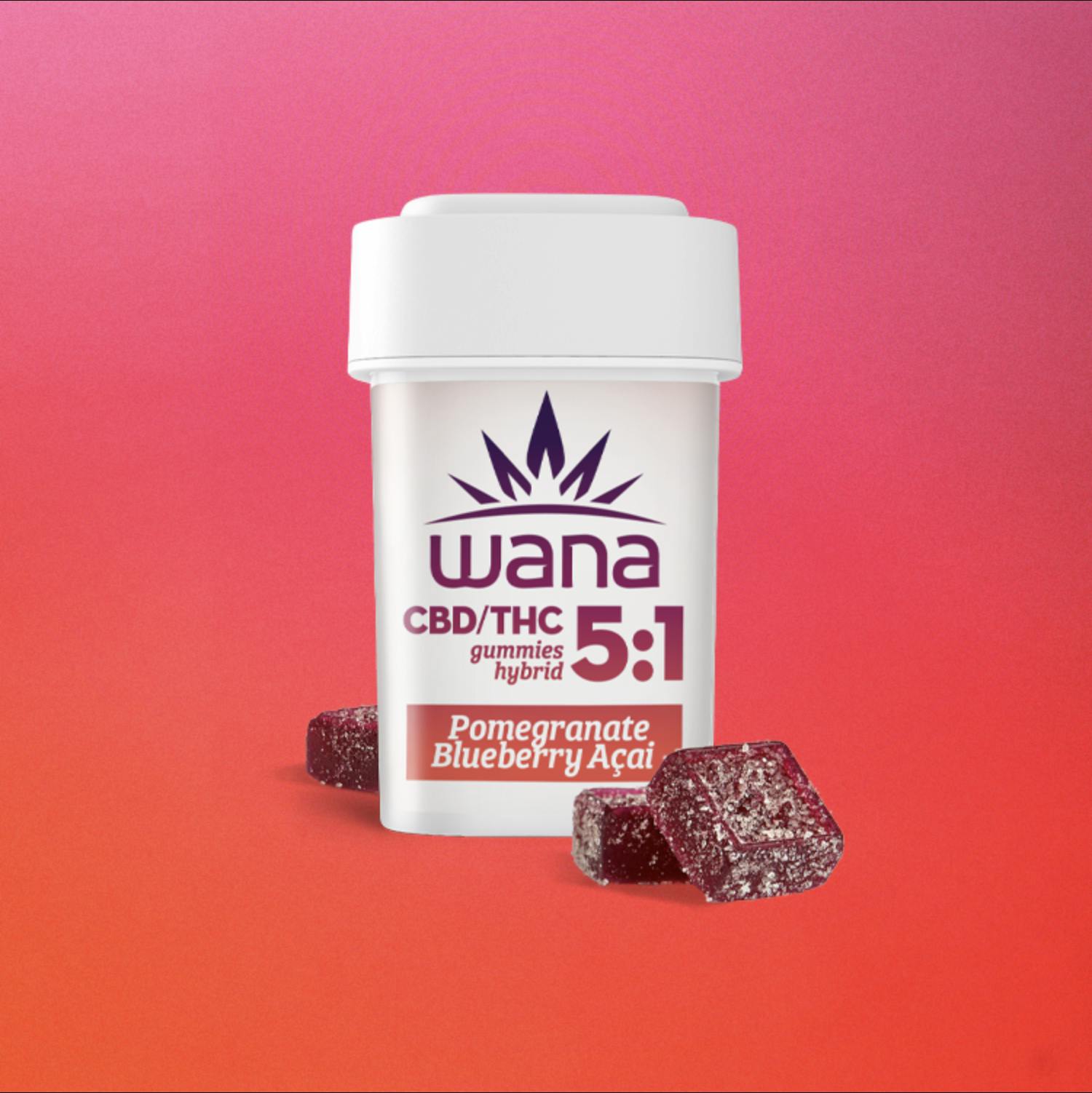 Pomegranate Blueberry Acai 5:1 Soft Chews | Gummies | 2pk | 5mg/ea