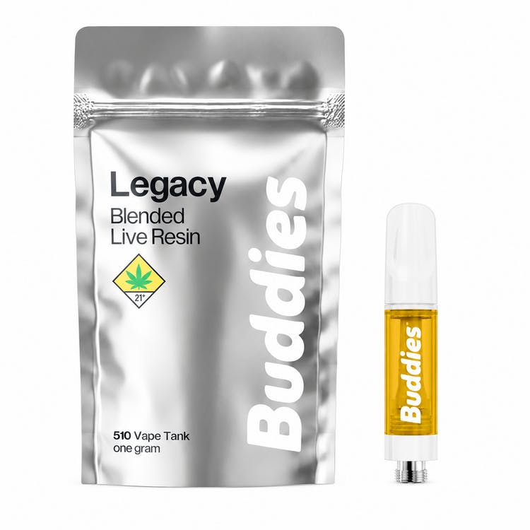 Dj Short Blueberry | Live Legacy Cartridge | 1g by Buddies Brand